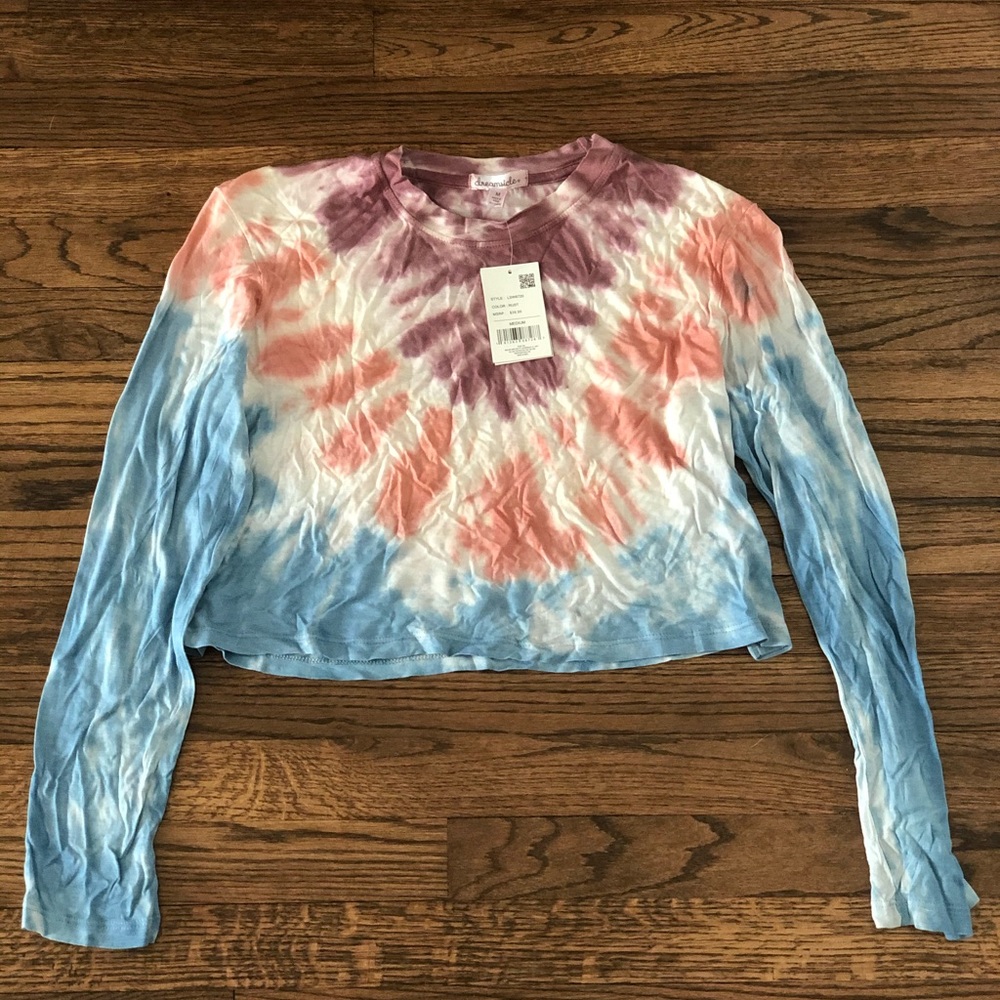 Tie Dye Cropped Tee Shirt